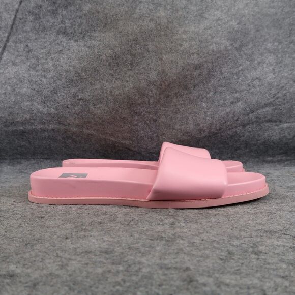 Dolce Vita Shoes Womens 9 Sandal Slides Fashion Pink Slip On Bandage Strap Flats - Picture 2 of 13